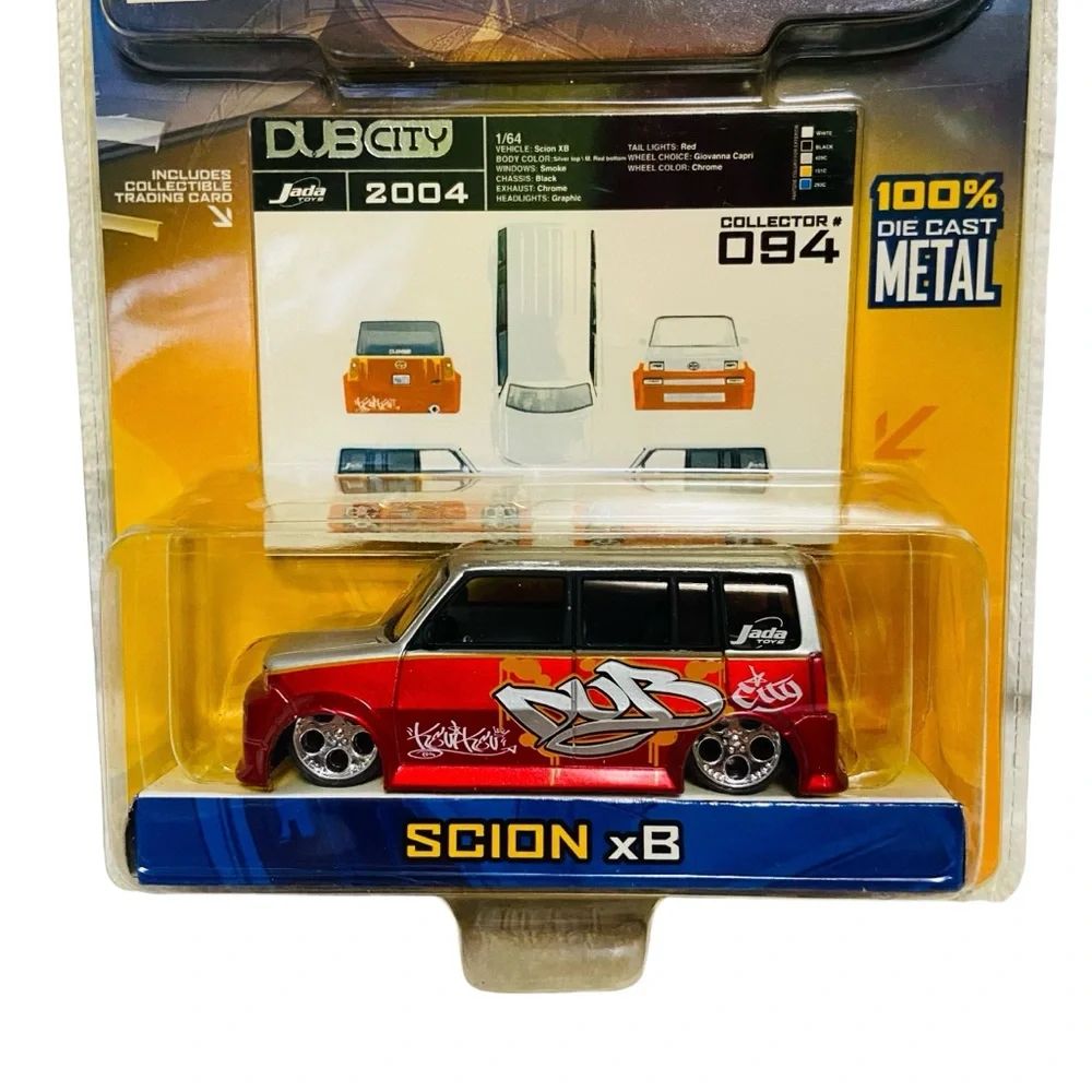 Jada Dub City Scion xB 1:64 Red & Silver